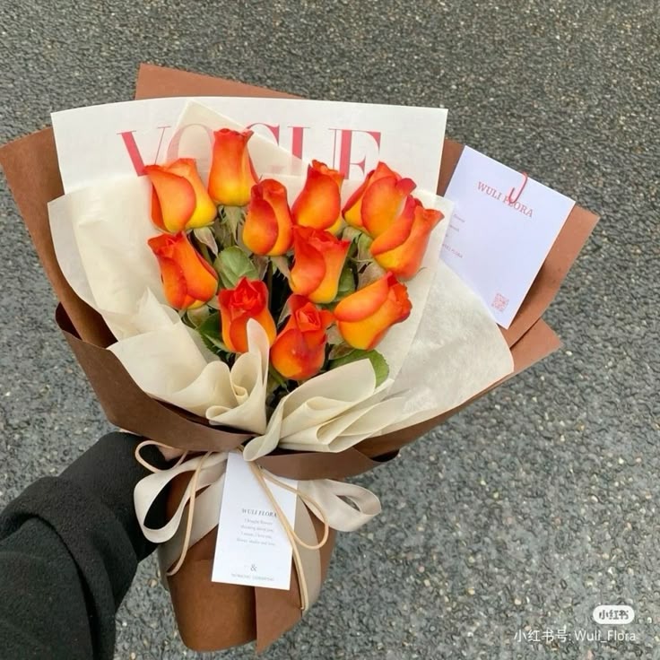 Orange Rose Bouquet