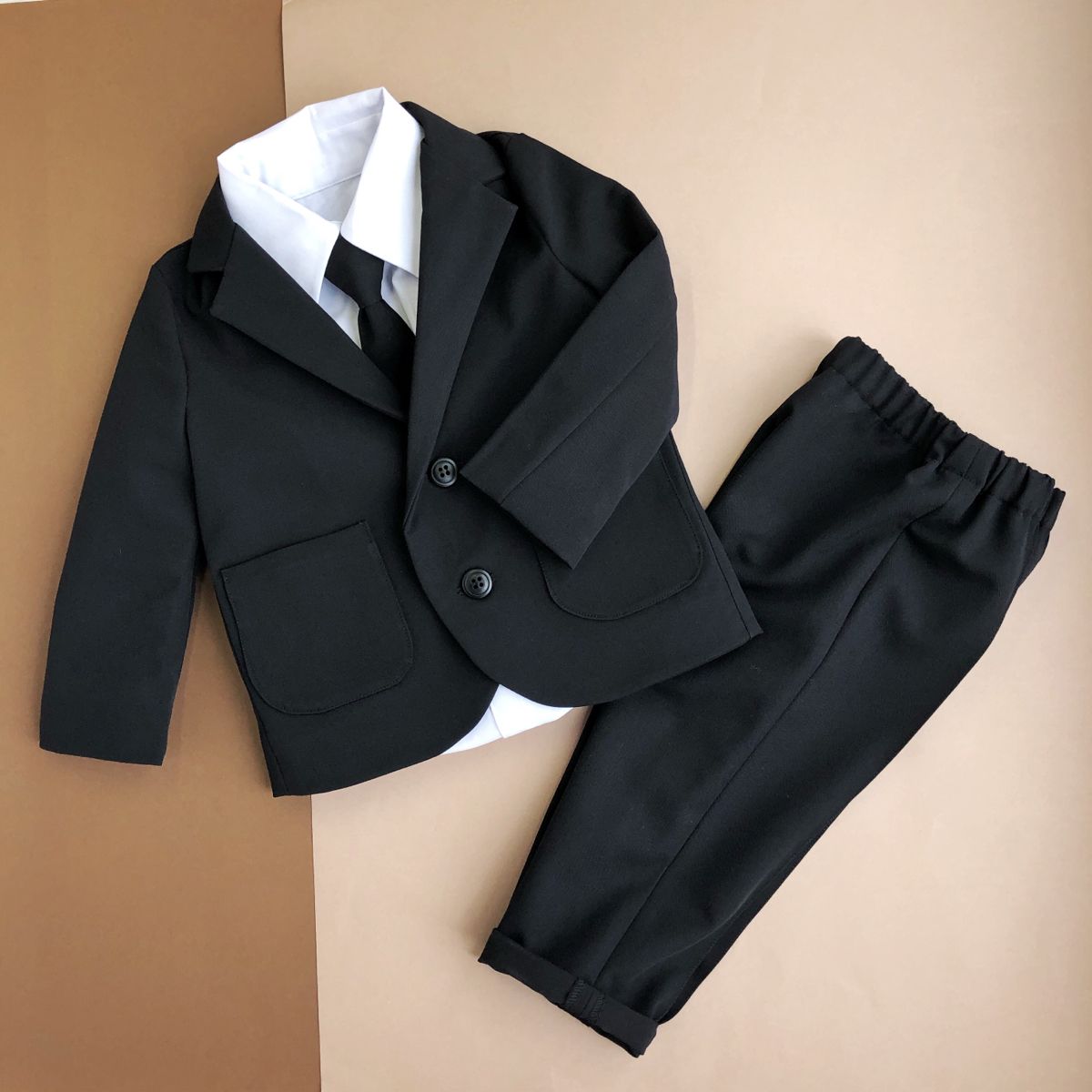 Baby Gentleman Tuxedo Romper — photo 2
