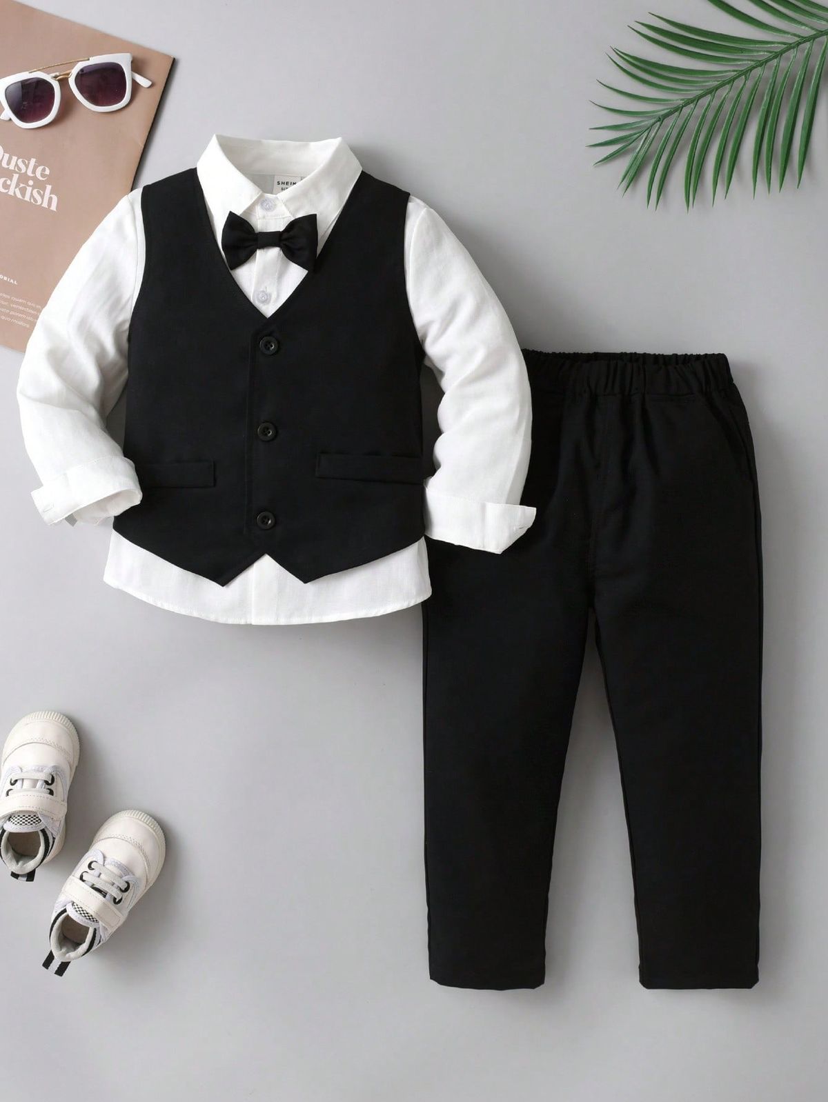 Baby Gentleman Tuxedo Romper — photo 4
